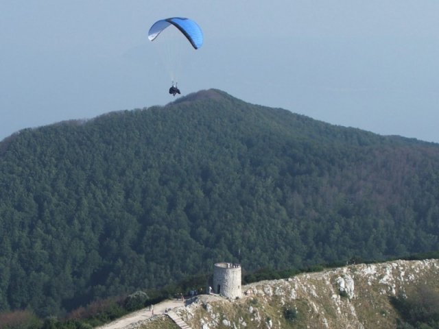 Tandem nad grebenom Učke